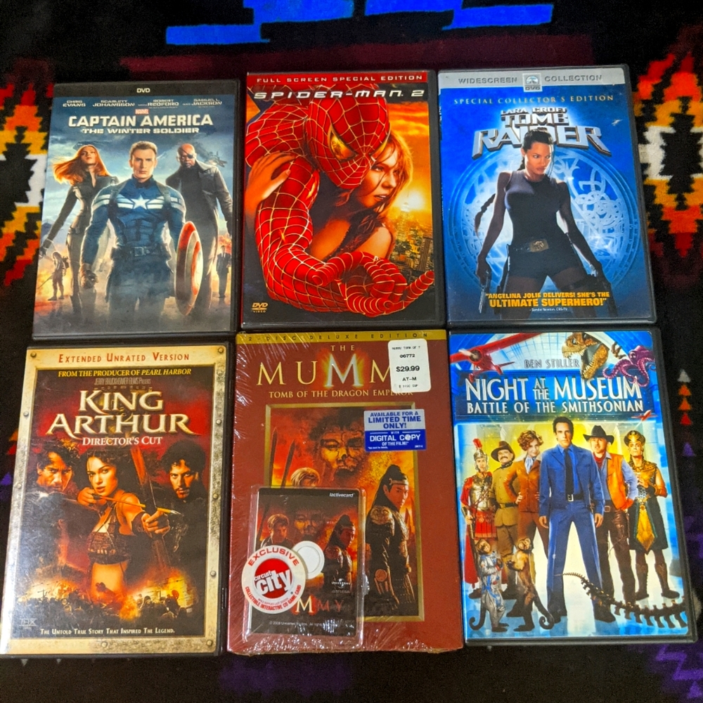 6 DVD'S Movie lot.